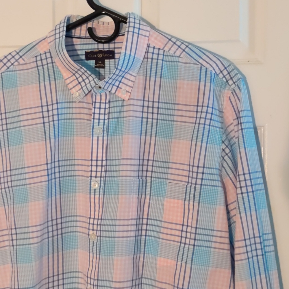 Club Room Long Sleeve Collar Shirt . Size XL